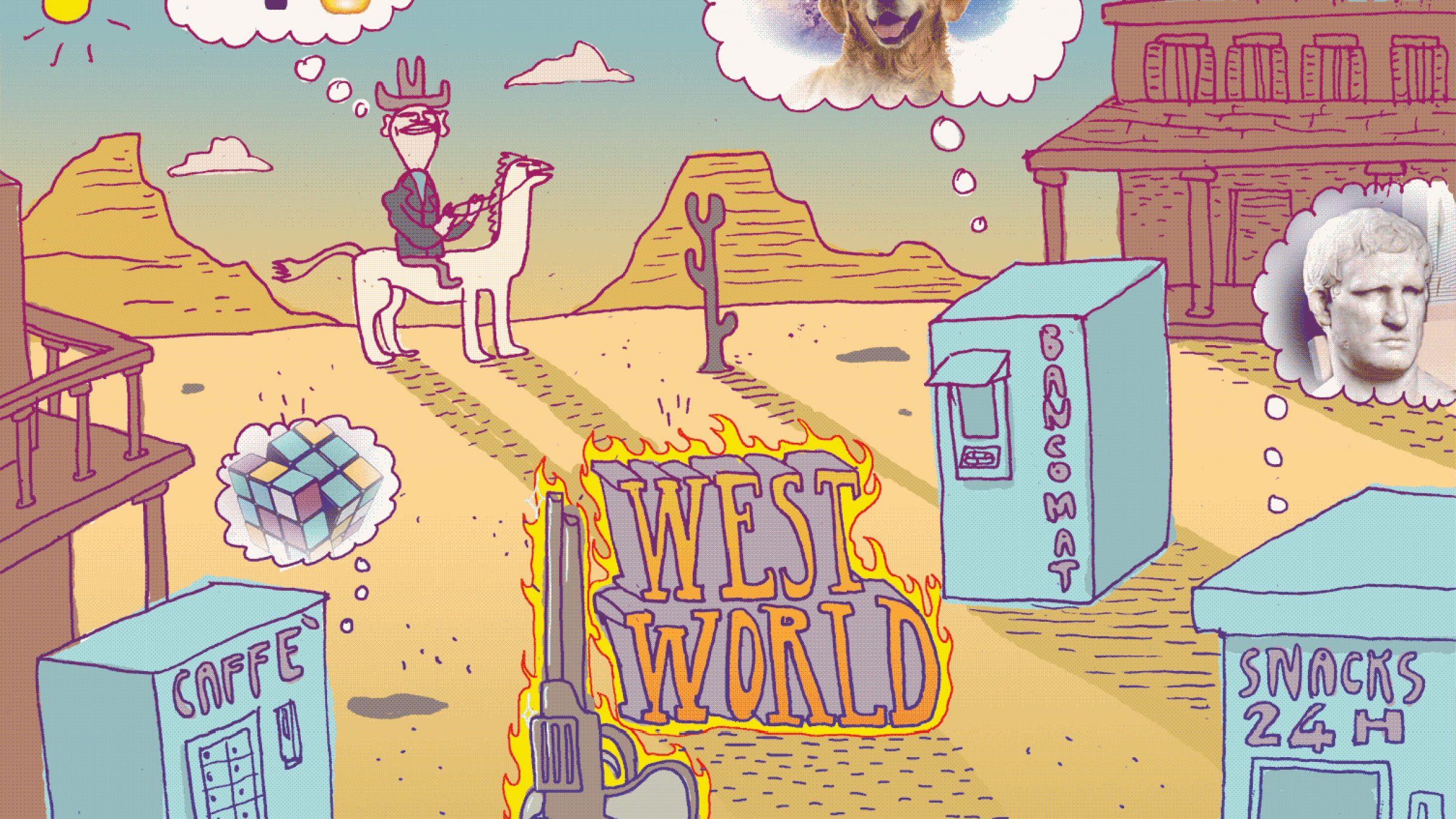 immagine di copertina per articolo Westworld, l’eterno conflitto tra cowboy e robot