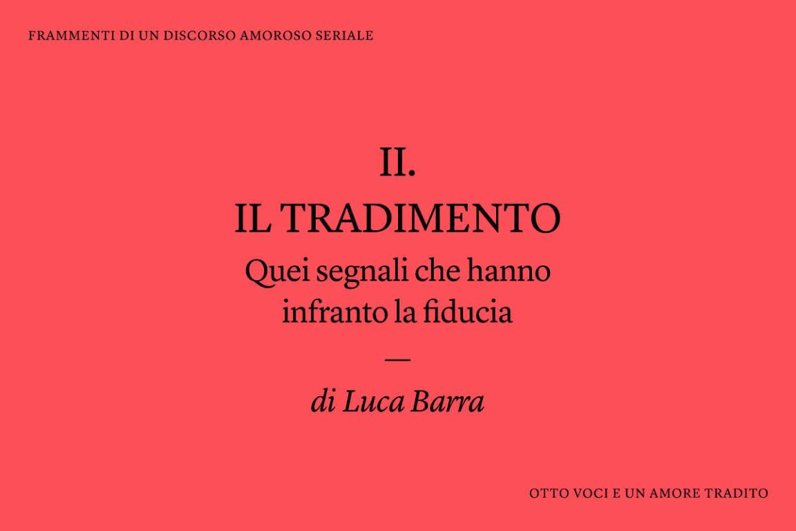immagine articolo Il tradimento