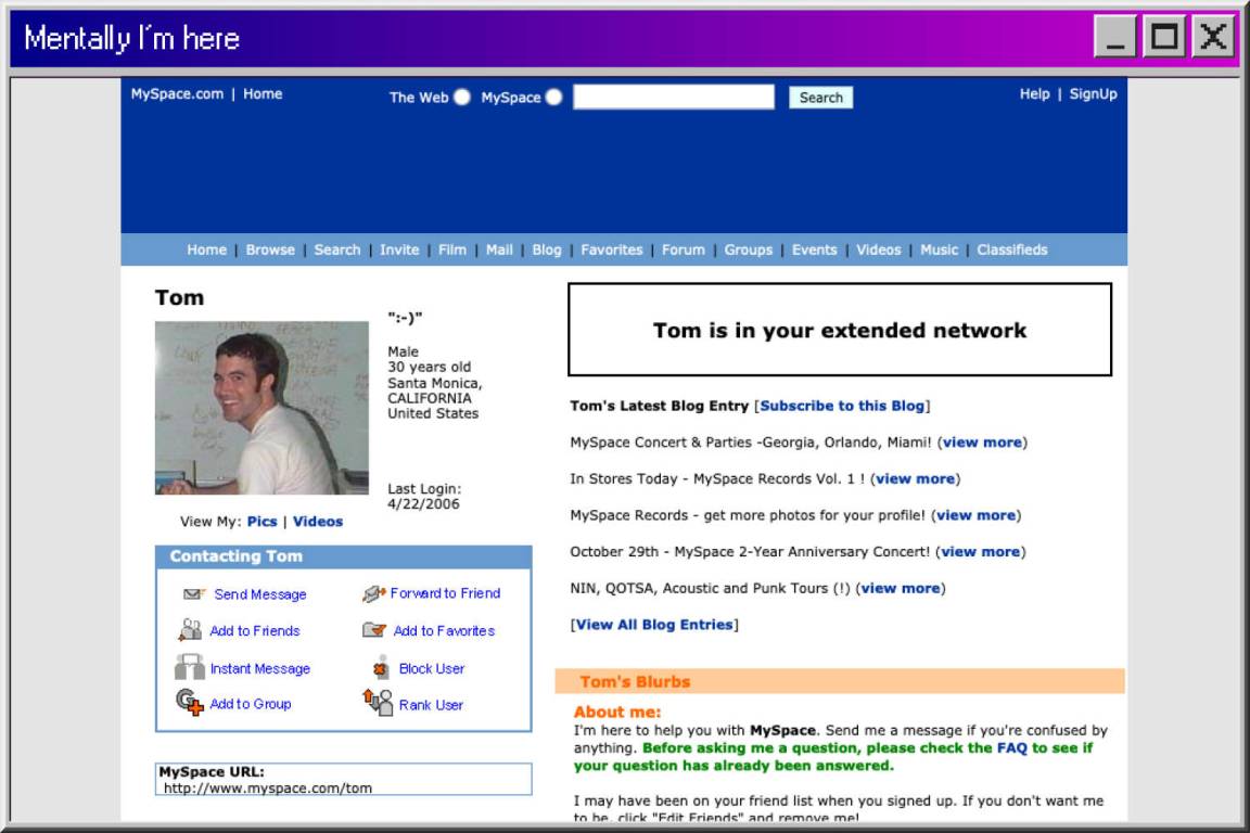 immagine articolo MySpace